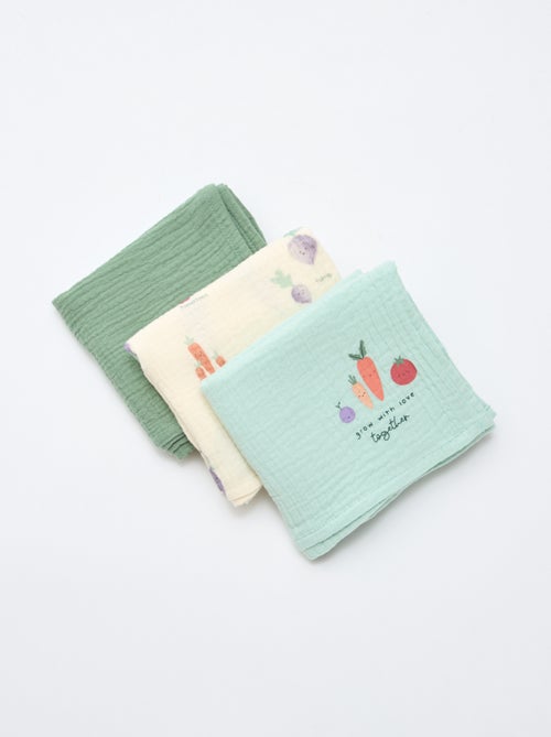 Pack de 3 muselinas - Kiabi Pack de 3 muselinas - Kiabi
