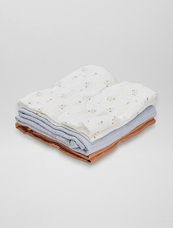 Pack de 3 muselinas para bebé