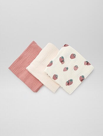Pack de 3 muselinas para bebé