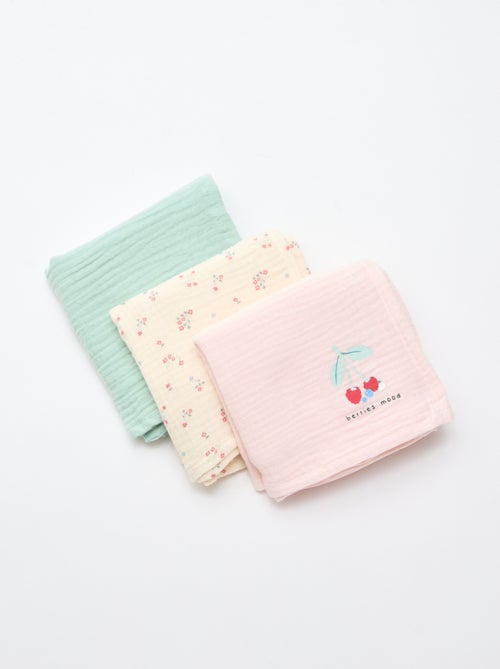 Pack de 3 muselinas - Kiabi Pack de 3 muselinas - Kiabi