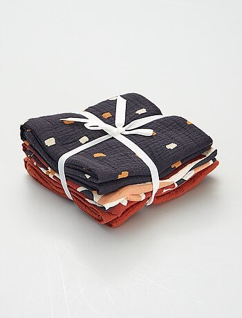 Pack de 3 muselinas con estampados - Kiabi