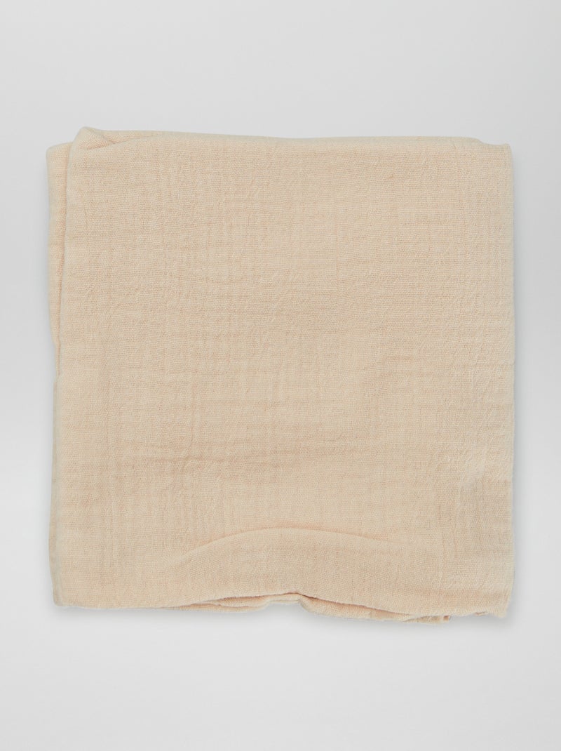 Pack de 3 muselinas de algodón BLANCO - Kiabi