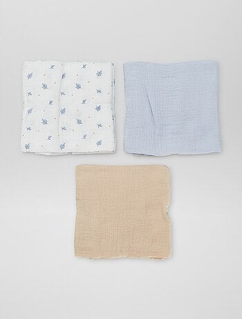 Pack de 3 muselinas de algodón