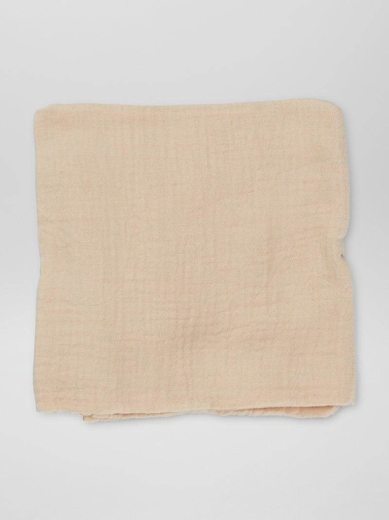 Pack de 3 muselinas de algodón BLANCO - Kiabi