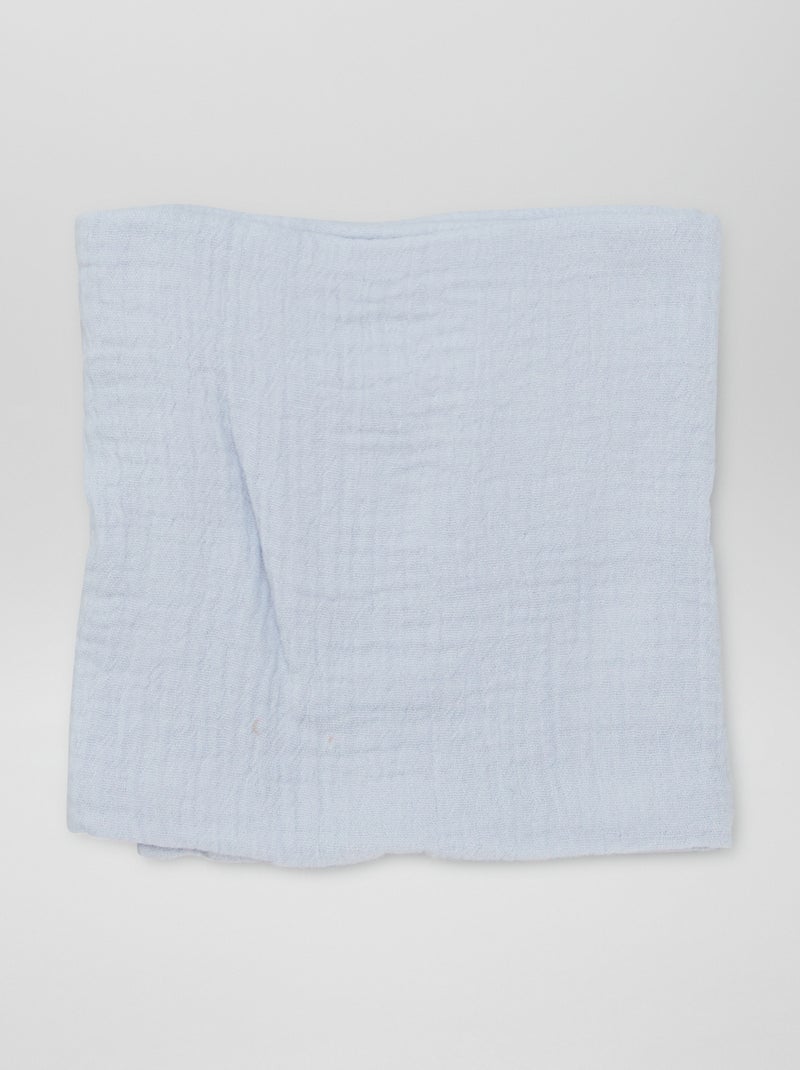 Pack de 3 muselinas de algodón BLANCO - Kiabi