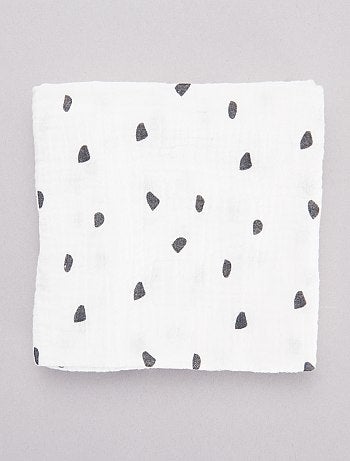 Pack de 3 muselinas de algodón orgánico - Kiabi