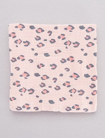 Pack de 3 muselinas de algodón orgánico - Kiabi