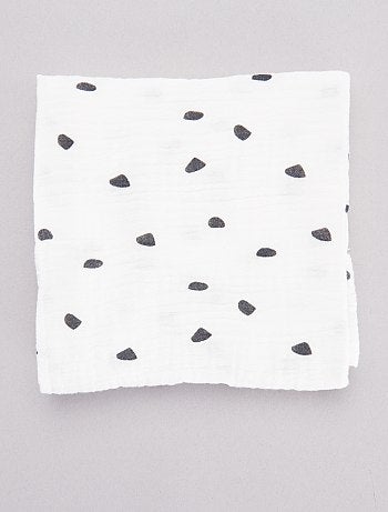 Pack de 3 muselinas de algodón orgánico - Kiabi