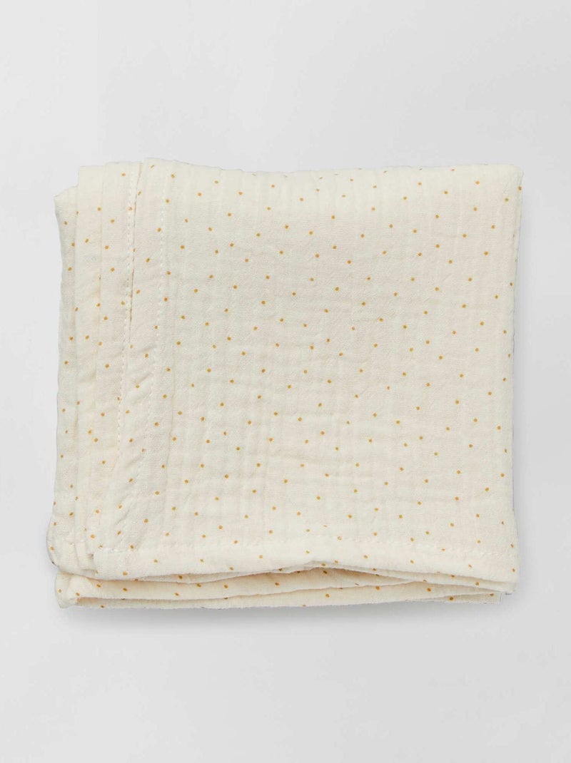 Pack de 3 muselinas de gasa de algodón AMARILLO - Kiabi