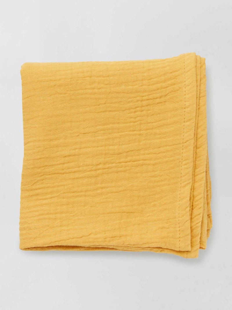 Pack de 3 muselinas de gasa de algodón AMARILLO - Kiabi