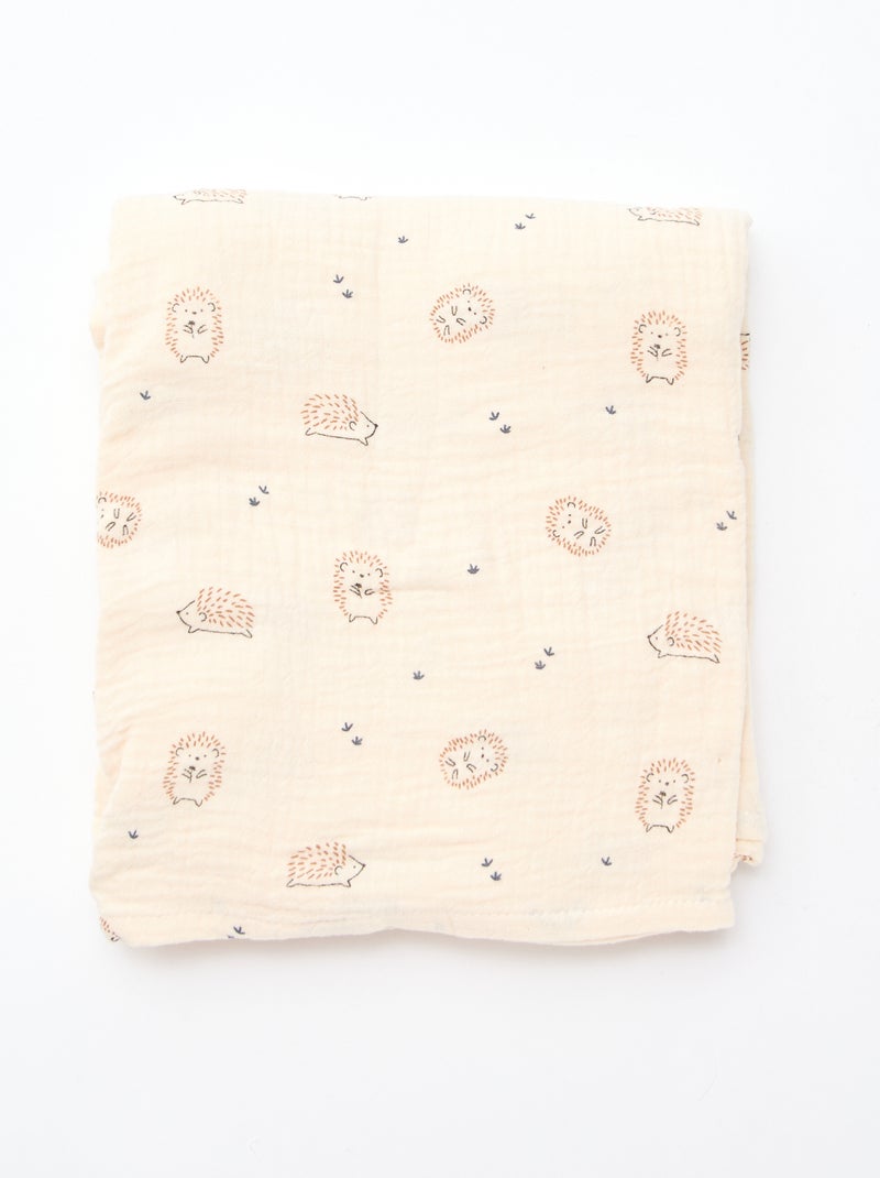 Pack de 3 muselinas de gasa de algodón Blanco - Kiabi