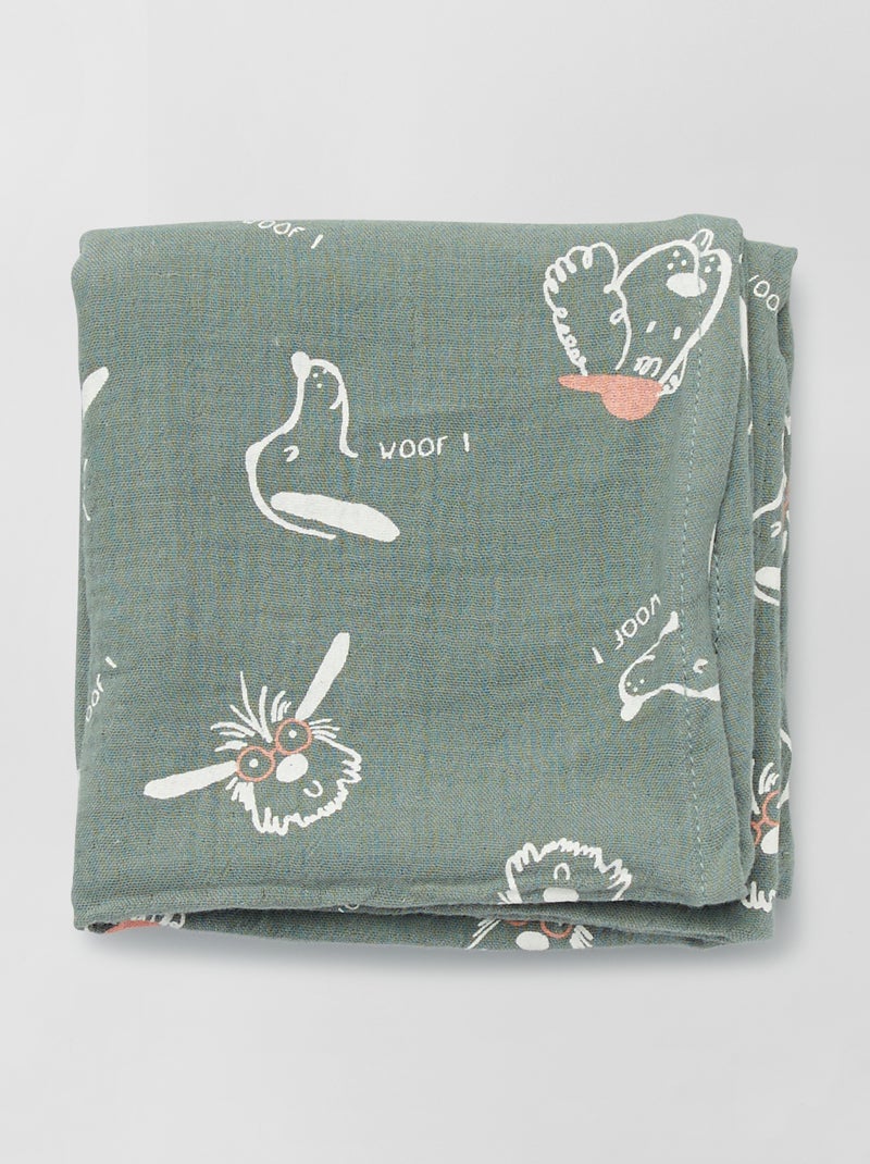 Pack de 3 muselinas de gasa de algodón BLANCO - Kiabi