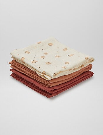 Pack de 3 muselinas estampadas