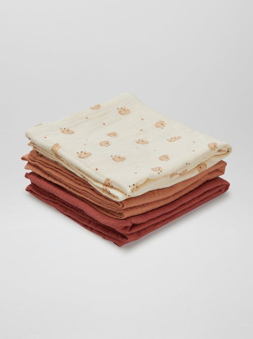 Pack de 3 muselinas estampadas - Kiabi