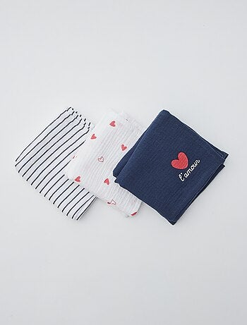 Pack de 3 muselinas para bebé