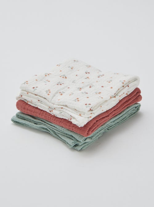 Pack de 3 muselinas para bebé - Kiabi