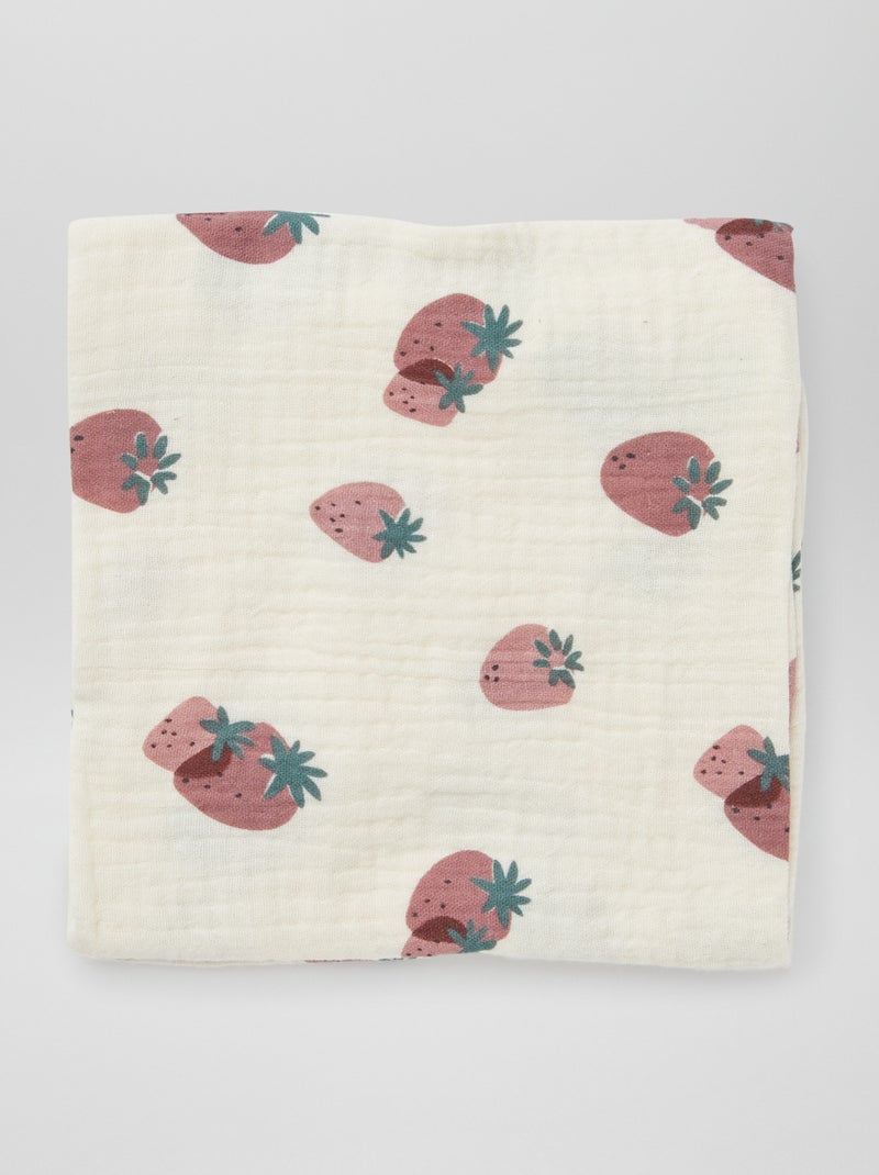 Pack de 3 muselinas para bebé BLANCO - Kiabi