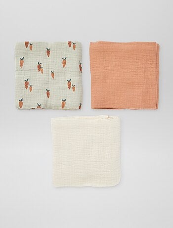 Pack de 3 muselinas para bebé