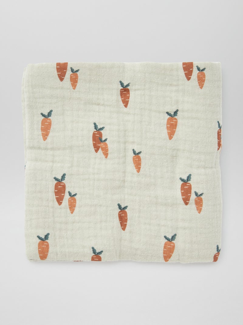 Pack de 3 muselinas para bebé KAKI - Kiabi