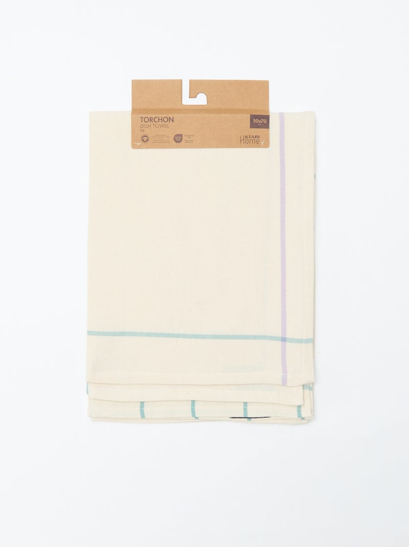 Pack de 3 paños  - Kiabi Home Beige - Kiabi
