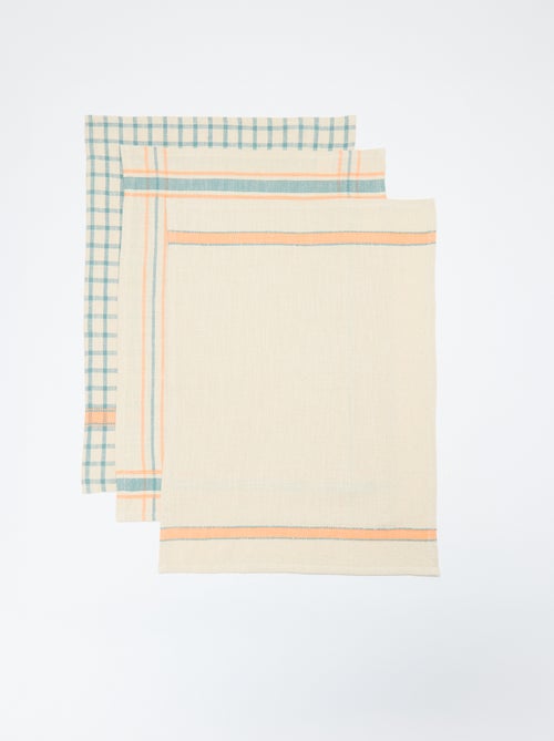 Pack de 3 paños de cocina - Kiabi Home - Kiabi