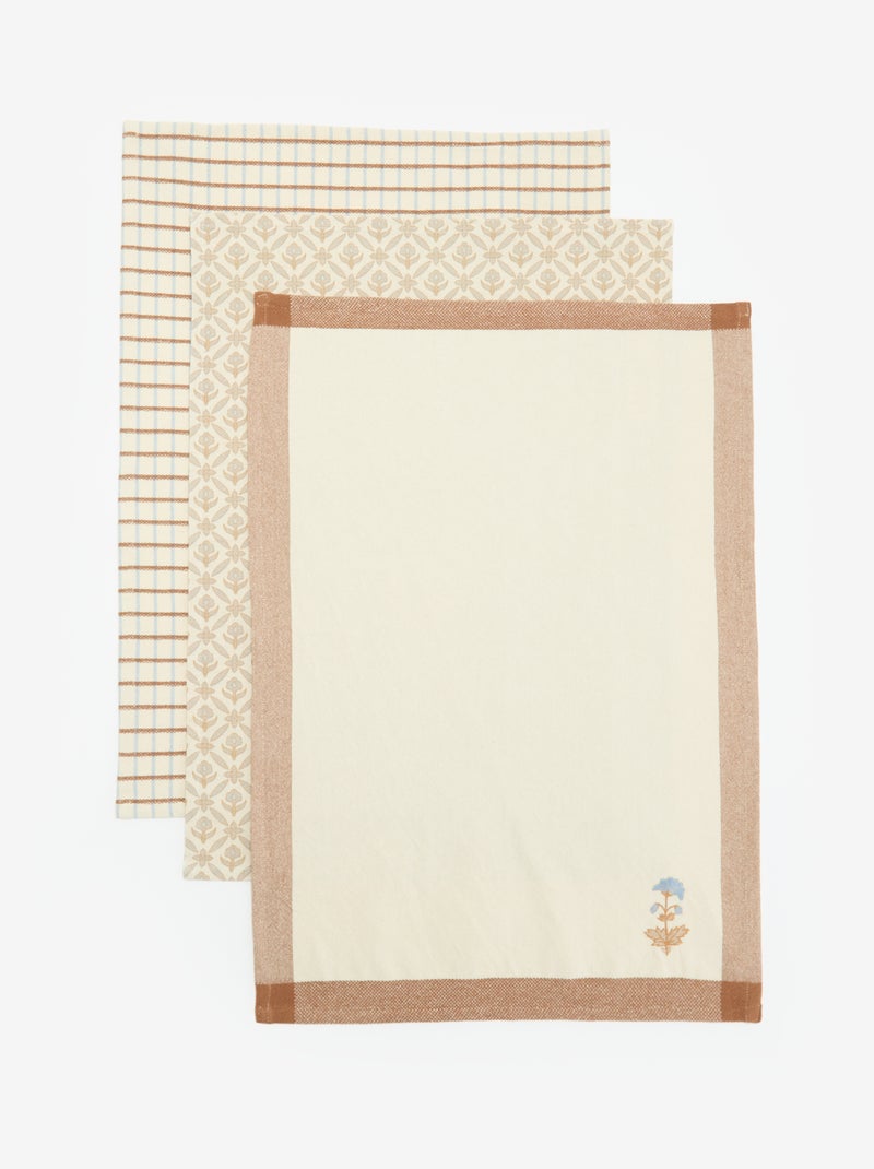 Pack de 3 paños de cocina Azul - Kiabi