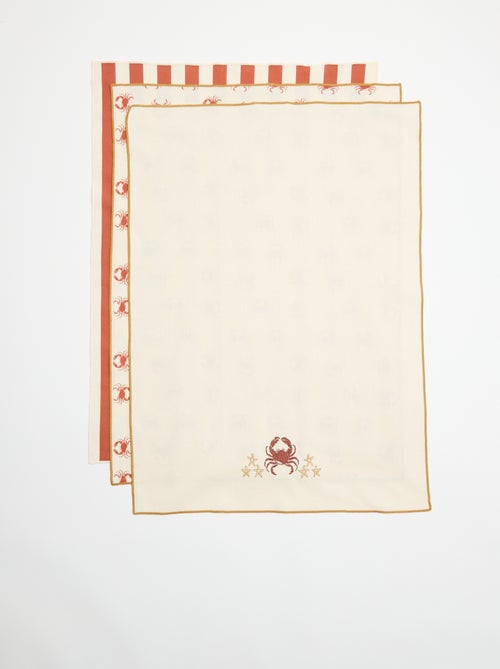 Pack de 3 paños de cocina - Kiabi Pack de 3 paños de cocina - Kiabi