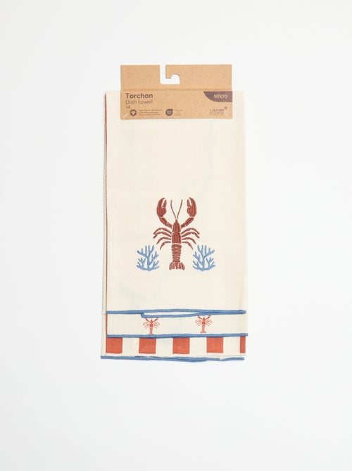 Pack de 3 paños de cocina - Kiabi