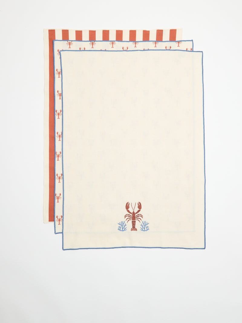 Pack de 3 paños de cocina Beige - Kiabi