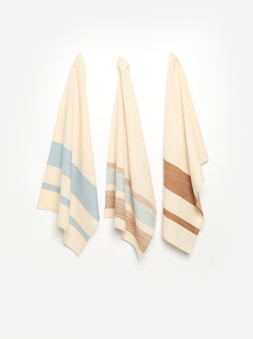 Pack de 3 paños de cocina estampados - Kiabi Pack de 3 paños de cocina estampados - Kiabi