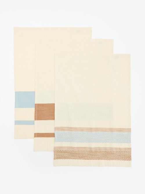 Pack de 3 paños de cocina estampados - Kiabi Pack de 3 paños de cocina estampados - Kiabi