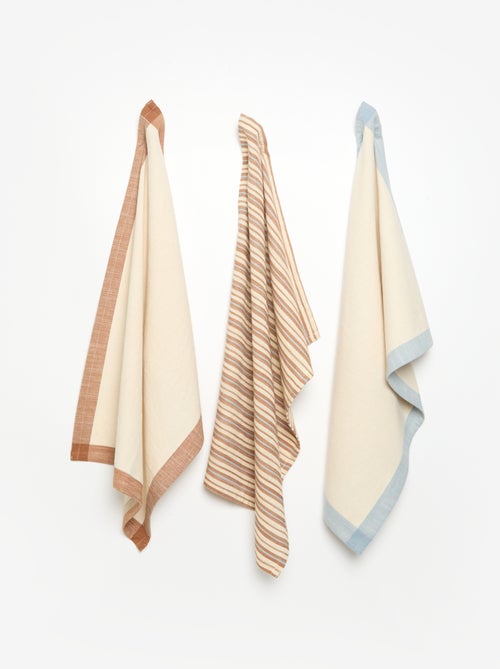 Pack de 3 paños de cocina estampados - Kiabi Pack de 3 paños de cocina estampados - Kiabi