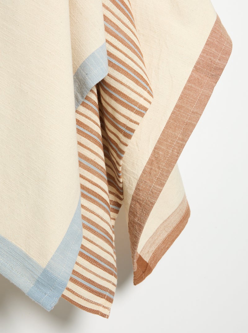 Pack de 3 paños de cocina estampados Marron - Kiabi