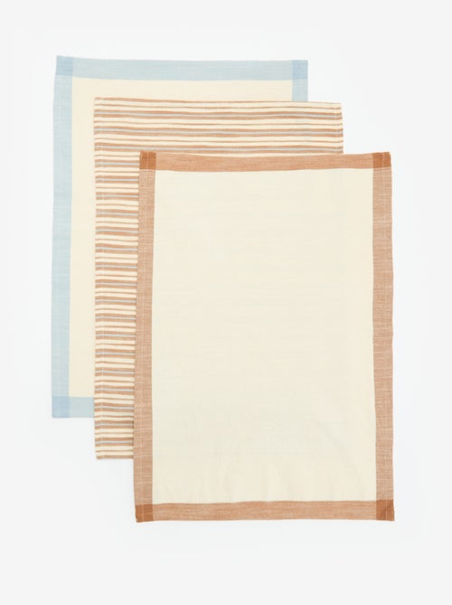Pack de 3 paños de cocina estampados - Kiabi Pack de 3 paños de cocina estampados - Kiabi