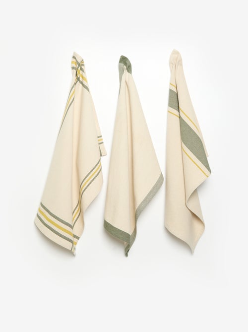 Pack de 3 paños de cocina - Kiabi Pack de 3 paños de cocina - Kiabi