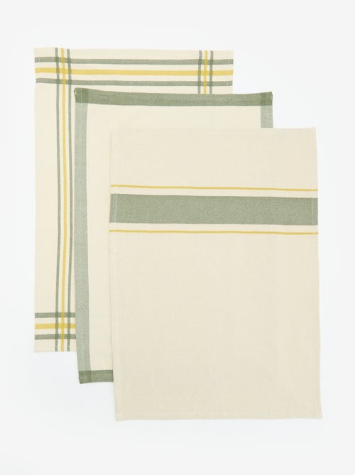 Pack de 3 paños de cocina - Kiabi Pack de 3 paños de cocina - Kiabi