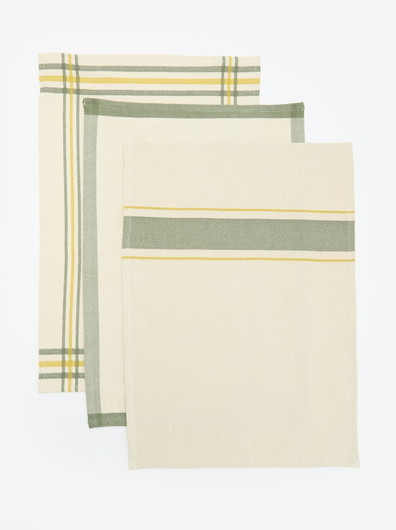 Pack de 3 paños de cocina Verde - Kiabi