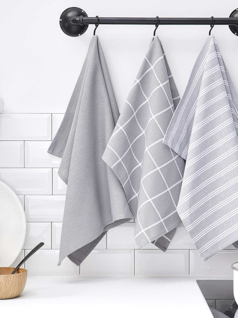 Pack de 3 paños GRIS - Kiabi
