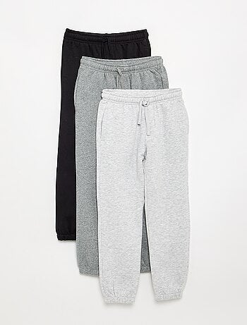 Pack de 3 pantalones de chándal lisos