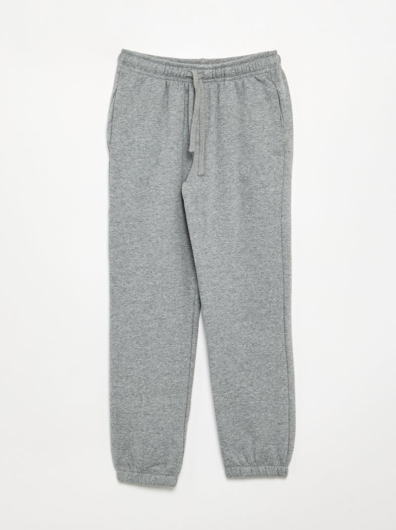 Pack de 3 pantalones de chándal lisos Gris - Kiabi