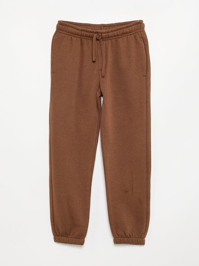Pack de 3 pantalones de chándal lisos Marron - Kiabi