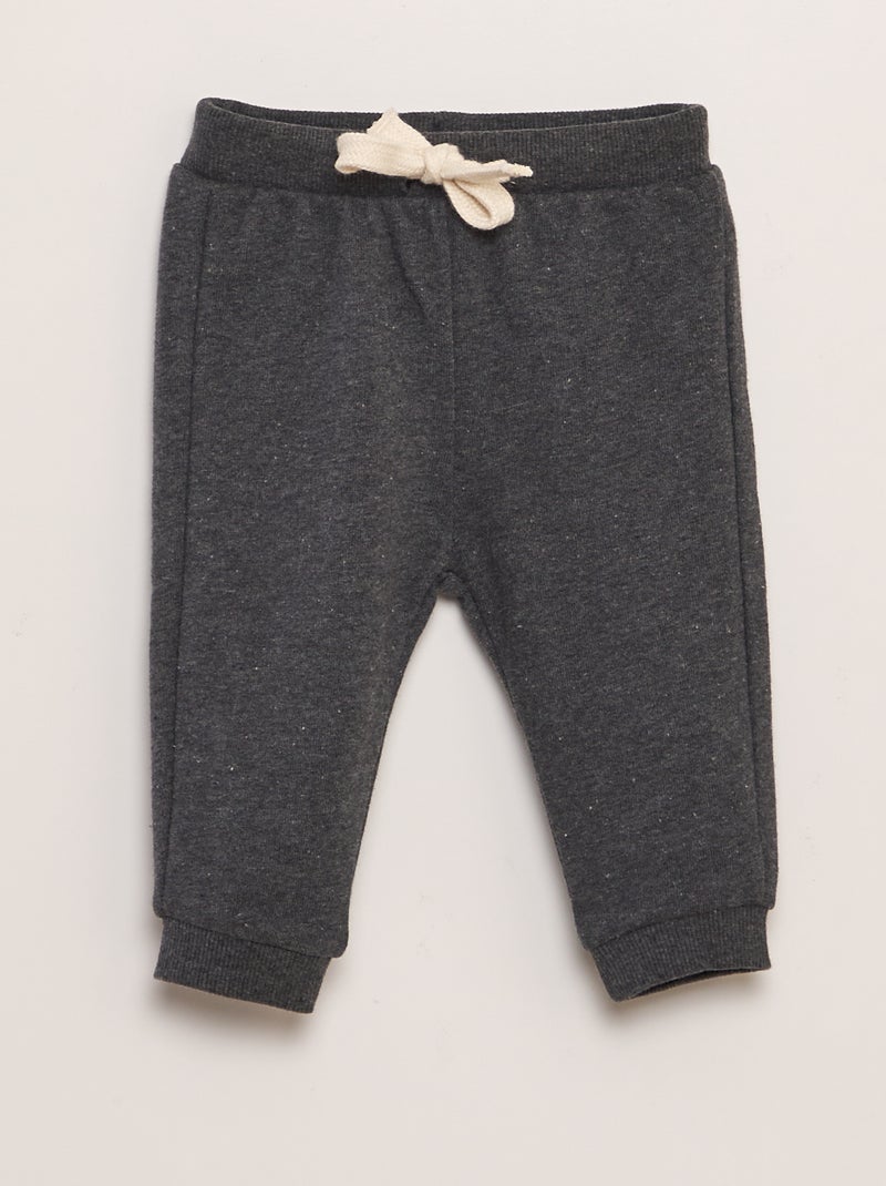 Pack de 3 pantalones de jogging lisos GRIS - Kiabi