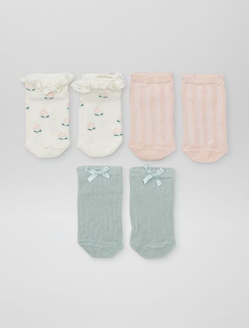 Pack de 3 pares calcetines fantasía - Kiabi