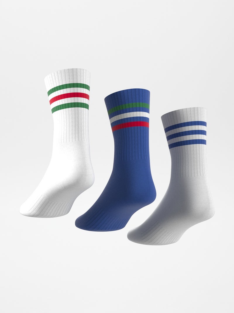 Pack de 3 pares de calcetines 'Adidas' AZUL - Kiabi