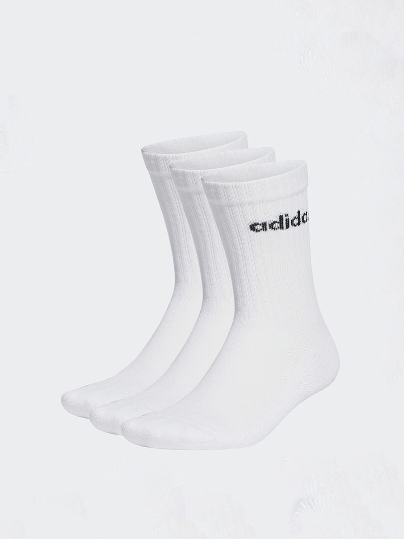 Pack de 3 pares de calcetines 'Adidas' blanco - Kiabi