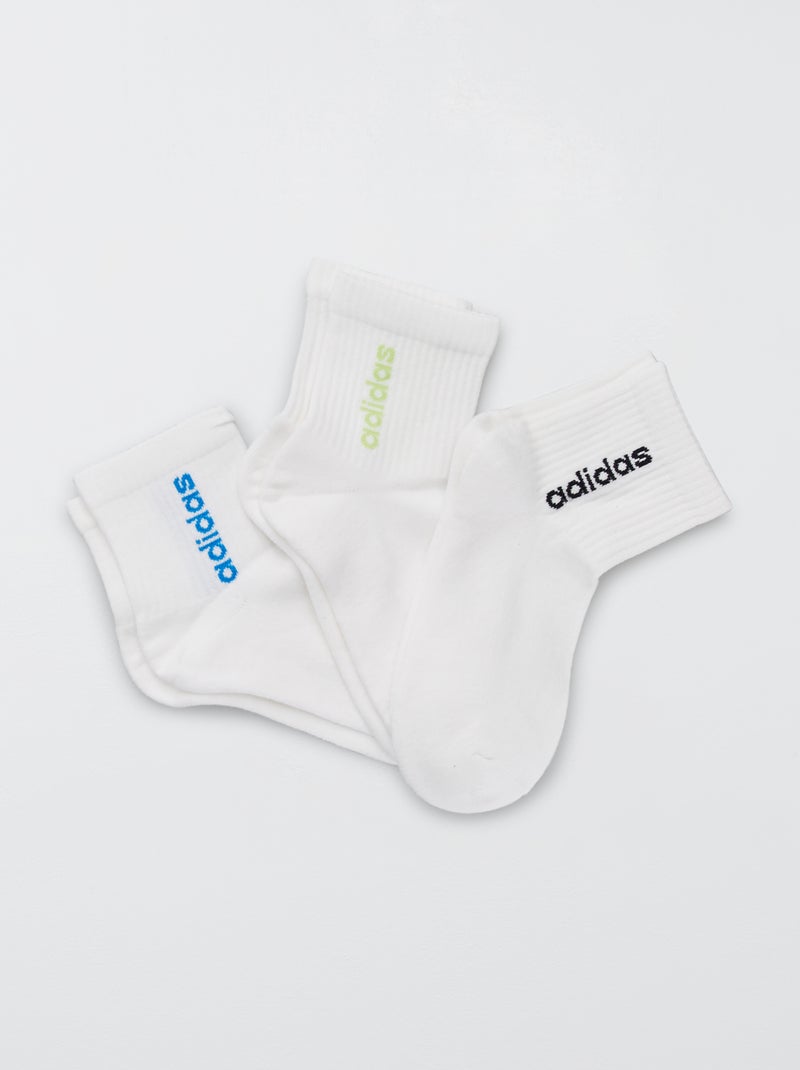 Pack de 3 pares de calcetines 'Adidas' blanco - Kiabi