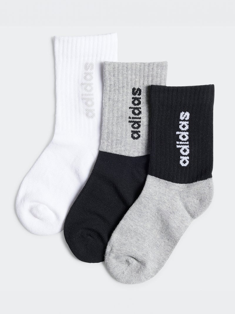 Pack de 3 pares de calcetines 'Adidas' GRIS - Kiabi