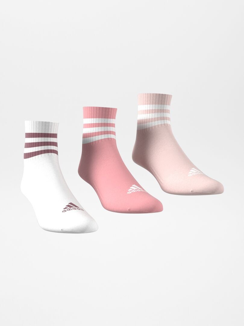 Pack de 3 pares de calcetines 'Adidas' ROSA - Kiabi