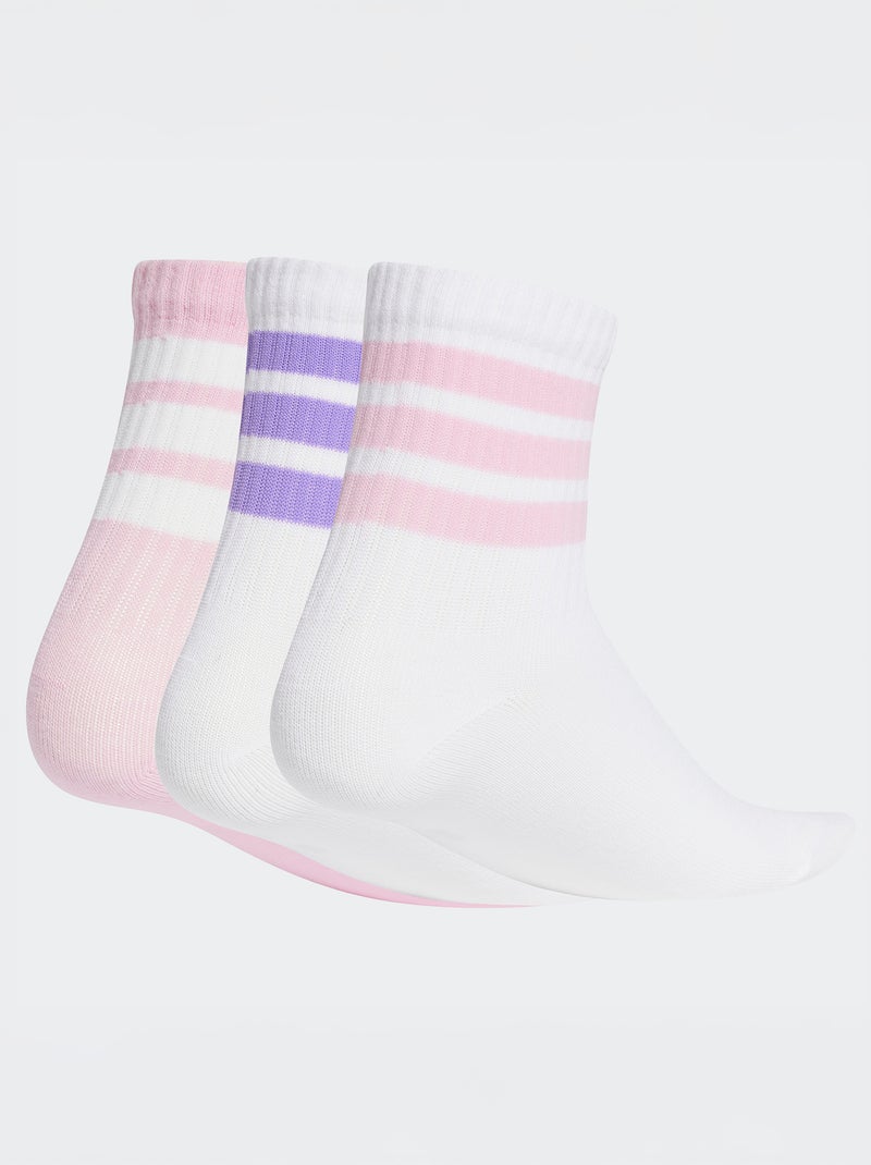 Pack de 3 pares de calcetines 'Adidas' ROSA - Kiabi