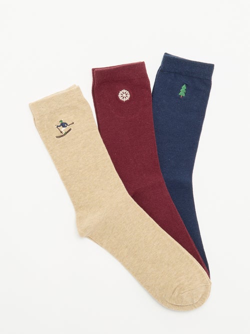 Pack de 3 pares de calcetines - Kiabi Pack de 3 pares de calcetines - Kiabi